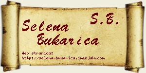 Selena Bukarica vizit kartica